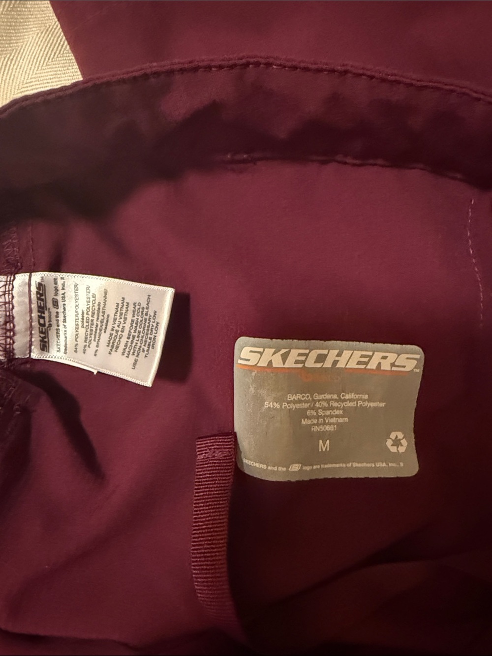Skechers Women's Magenta Cargo Scrub Pants - Picture 2 of 4
